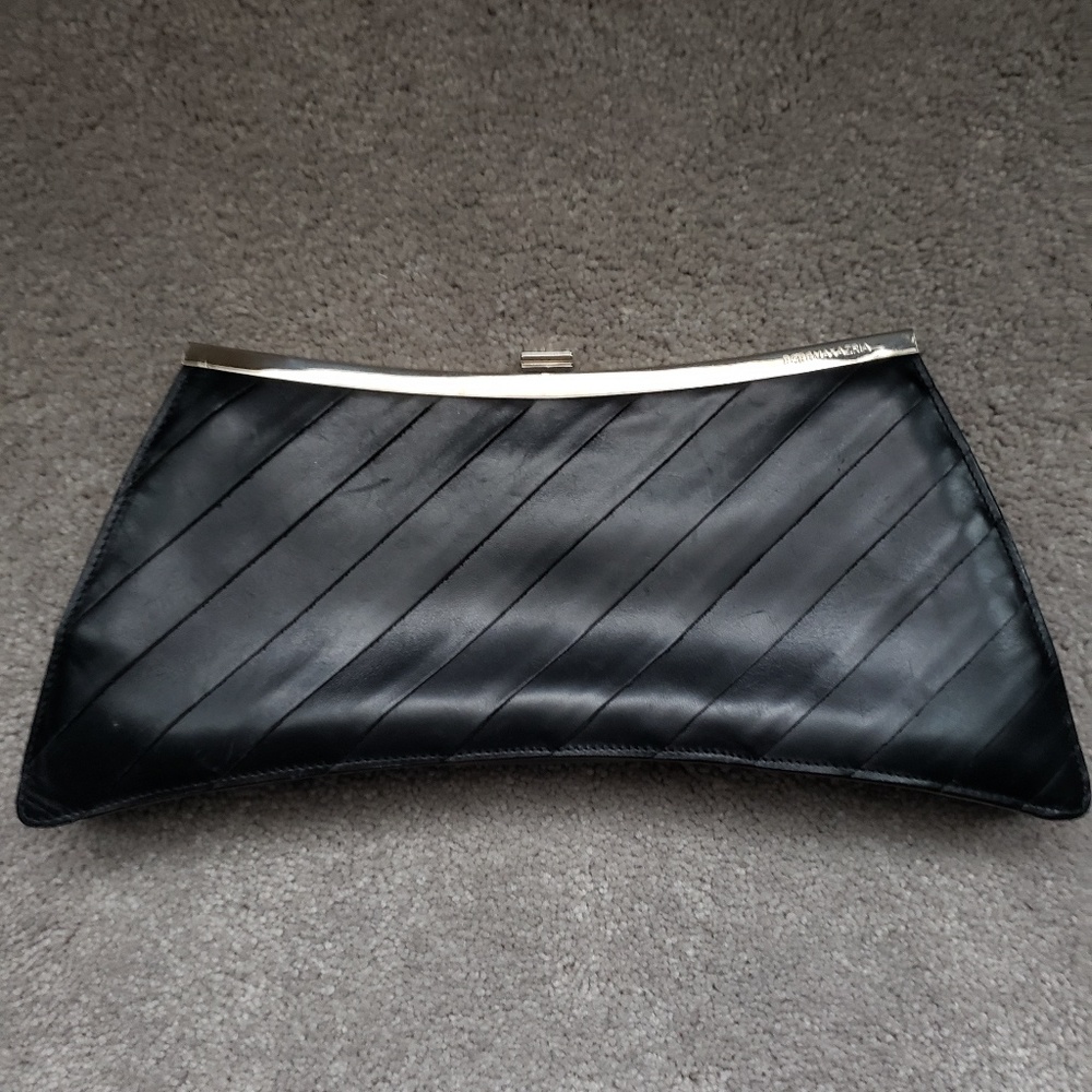 BCBG MaxAzaria leather clutch